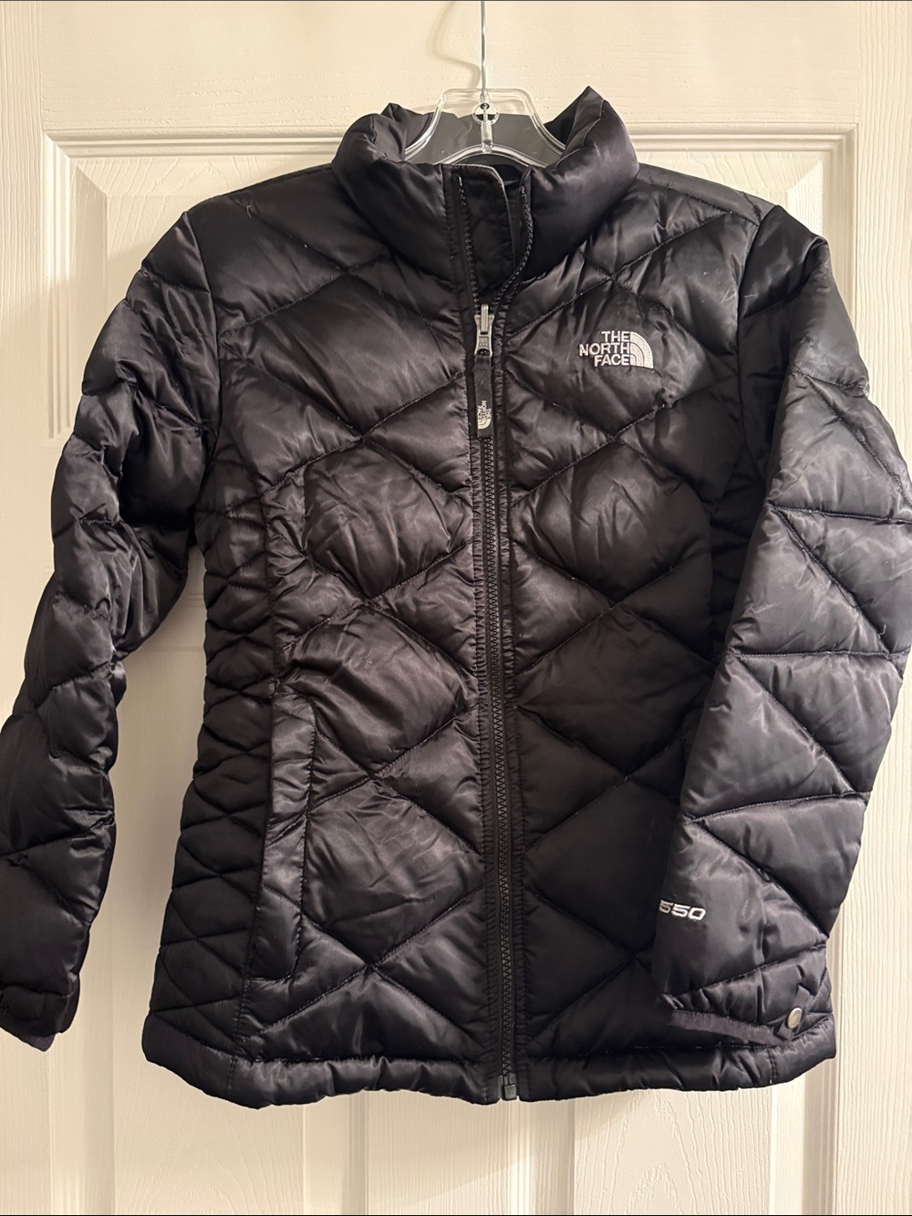 The North Face Black Quilted Puffer Jacket Size